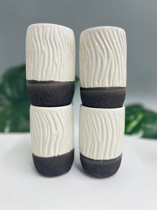 Caught Slippin’ (White) Collab Cups Molly Sanyour Ceramics x Saxton Moore