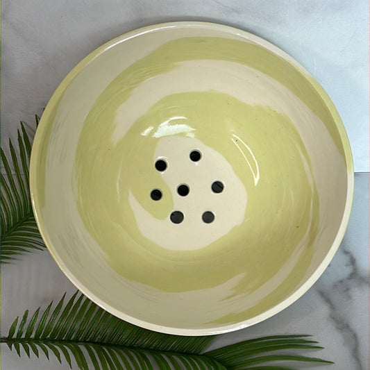 Chartreuse berry bowl