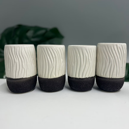 Caught Slippin’ (White) Collab Cups Molly Sanyour Ceramics x Saxton Moore