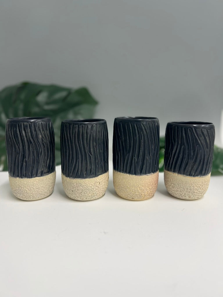 Caught Slippin’ (Black) Collab Cups Molly Sanyour Ceramics x Saxton Moore