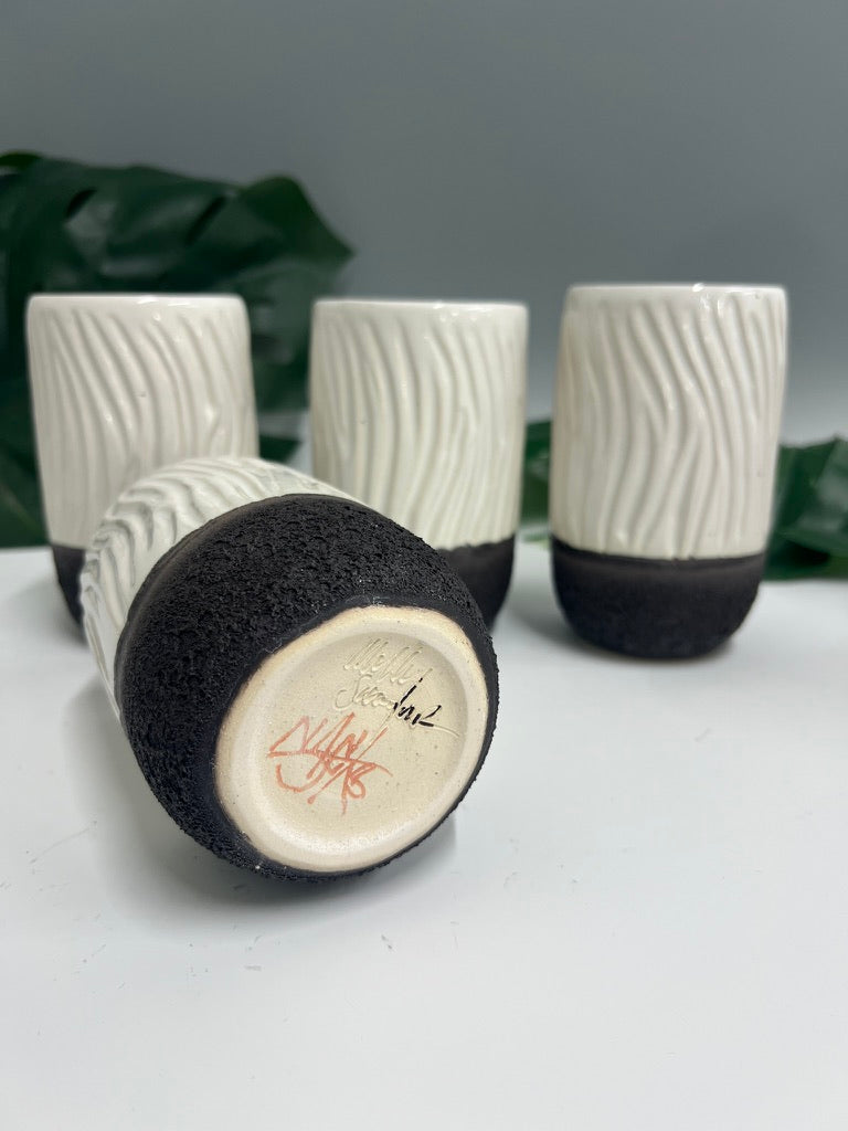 Caught Slippin’ (White) Collab Cups Molly Sanyour Ceramics x Saxton Moore