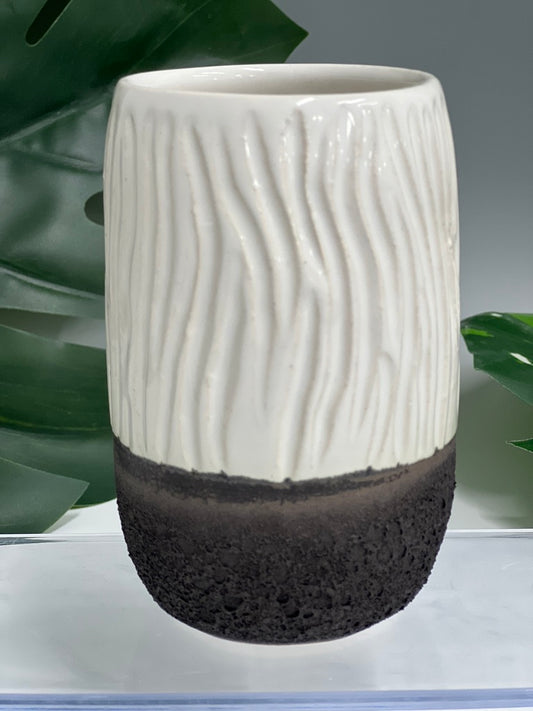 Caught Slippin’ (White) Collab Cups Molly Sanyour Ceramics x Saxton Moore