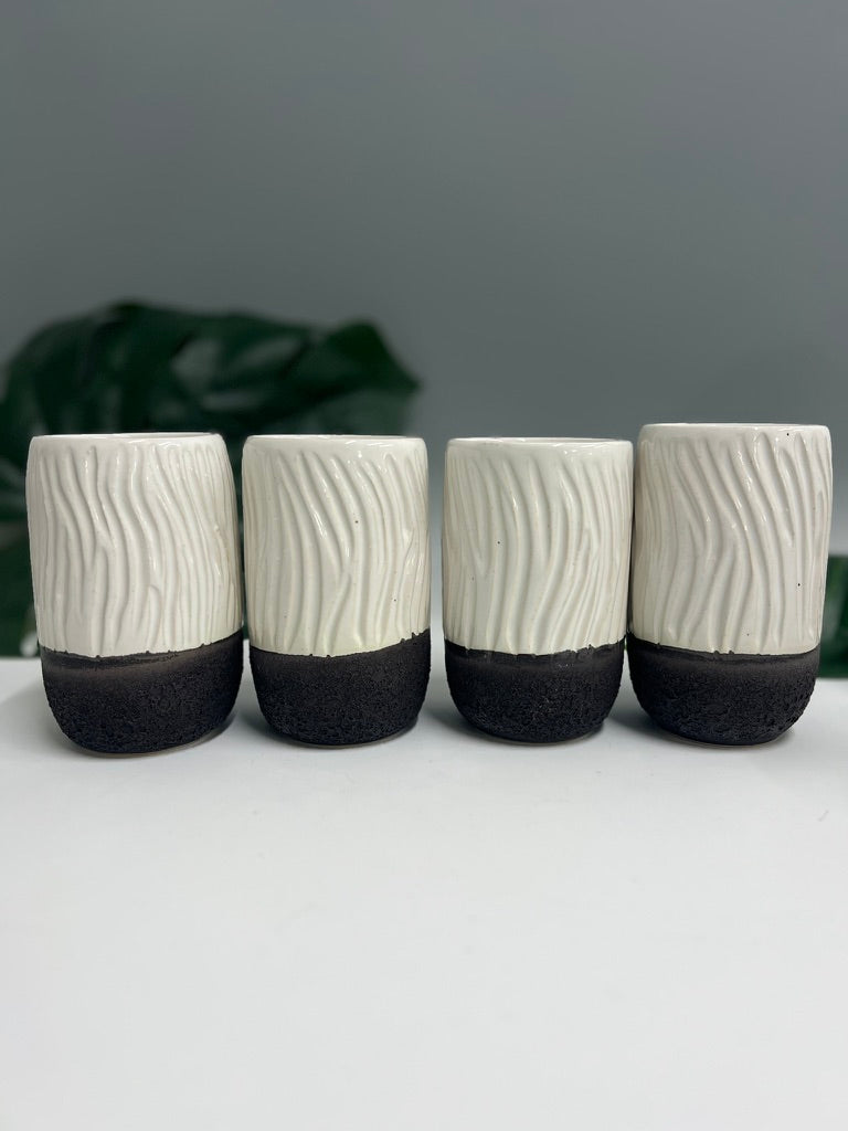 Caught Slippin’ (White) Collab Cups Molly Sanyour Ceramics x Saxton Moore