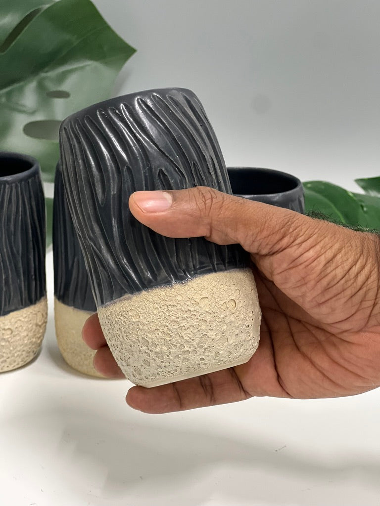 Caught Slippin’ (Black) Collab Cups Molly Sanyour Ceramics x Saxton Moore