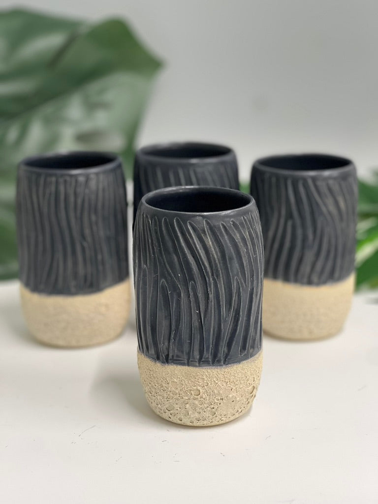 Caught Slippin’ (Black) Collab Cups Molly Sanyour Ceramics x Saxton Moore