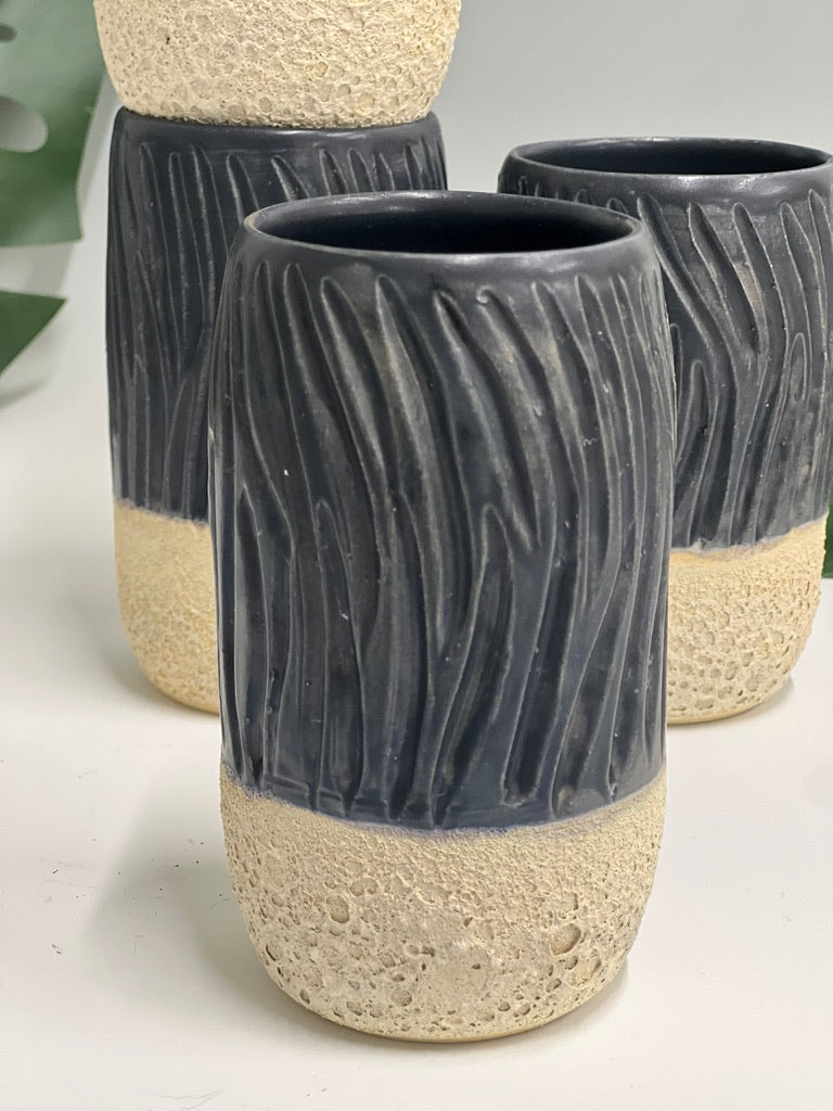 Caught Slippin’ (Black) Collab Cups Molly Sanyour Ceramics x Saxton Moore